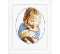 Vervaco Counted Point Kit, White, Approx. 21 x 26 cm