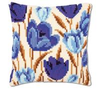 Vervaco Crocus Cross Stitch Cushion, Multi-Colour