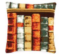 Vervaco Cross Stitch Cushion Books, Cotton Blend, Assorted, 26 x 1 x 7.5 cm