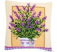 Vervaco Cross Stitch Cushion, Cotton Acrylic, Design #1, ca. 40 x 40 cm