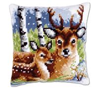 Vervaco Cross Stitch Cushion Deer Family