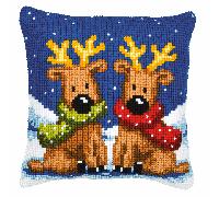 Vervaco Cross Stitch Cushion Front Kit Snowman Christmas Santa Owl Rabbit Xmas