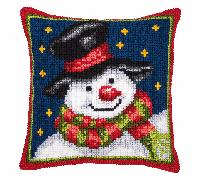 Vervaco Cross Stitch Cushion Front Kit Snowman Christmas Santa Owl Rabbit Xmas