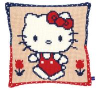Vervaco Cross Stitch Cushion: Hello Kitty on a Walk, Multi-Colour