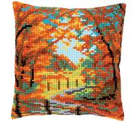 Vervaco Cross Stitch Cushion Kit: Autumn Landscape, 40 x 40cm PN-0155863