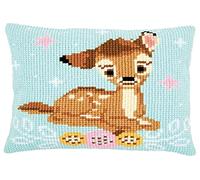 Vervaco Cross Stitch Cushion Kit: Disney: Bambi, Cotton, NA, 40 x 40cm