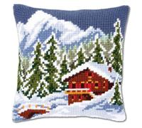 Vervaco Cross Stitch Cushion Snow Landscape