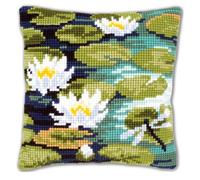 Vervaco Cross Stitch Cushion Water Lilies