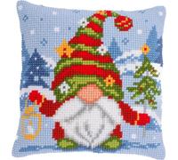 Vervaco Kit Coussin au Point de Croix Gnome de Noël