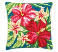 Vervaco Cross Cushion Pre-Printed – Cotton, Multicoloured, 40 x 40 cm