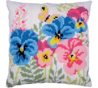 Vervaco Cross Stitch Embroidery Kits Cushion Embroidery Set Beginners Pre-Printed Mothers, DIY Set, Creative Set for Adults, Decorative Cushion Approx. 40 x 40 cm, Craft Set, Craftsman, Home