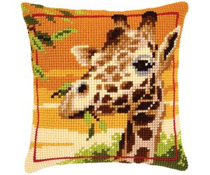 Vervaco Cross Stitch Kit 40cm Cushion Cover - Giraffe