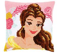 Vervaco Cross Stitch Kit: Cushion Beast-Enchanted Beauty, Cotton, Assorted, 20 x 1 x 25 cm