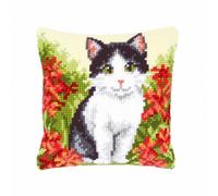 Vervaco Cross Stitch Kit Cushion Cat