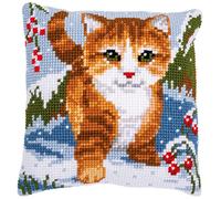 Vervaco PN-0166625 Cross Stitch Cushion, Multi-Colour, 40 x 40 cm