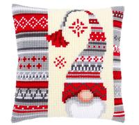 Vervaco Cross Stitch Kit: Cushion: Christmas Elf 2, COTTON, NA, 40 x 40cm