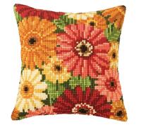 Vervaco Cross Stitch Kit Cushion Gerbera