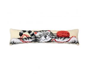 Vervaco Cross Stitch Kit Draft Excluder Playful Cat