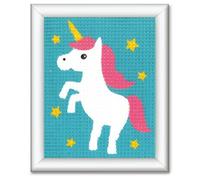 Vervaco Canvas Kit Unicorn, Cotton, Multicolour, 12.5 x 16 x 0,3 cm
