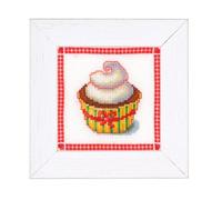 Vervaco Cupcake 3 Counted Cross Stitch Kit, Multi-Colour