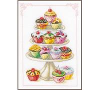 Vervaco Cupcake Anyone? Counted Cross Stitch Kit, Multi-Colour