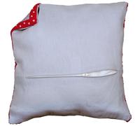 Vervaco Cushion Back: with Zipper: Grey, Cotton, NA, 45 x 45cm / 18" x 18"
