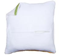 Vervaco Cushion Back with Zipper Kit-White, Cotton, Multi-Color, 1 Count (Pack of 1)