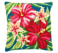Vervaco Cross Cushion Pre-Printed – Cotton, Multicoloured, 40 x 40 cm