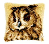 Vervaco Latch Hook Cushion Brown Owl 1-Piece