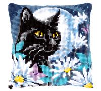 Vervaco ~ Cushion Cross Stitch Kit ~ Cat in the Night