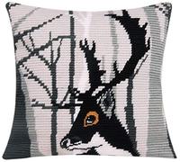 Vervaco Cushion Hugo, 100% Cotton, Multicoloured, 18 x 1 x 24 cm