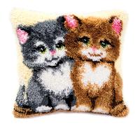 Vervaco ~ Cushion Latch Hook Kit ~ Kittens