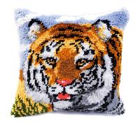 Vervaco Tiger Latch Hook Cushion, Multi-Colour