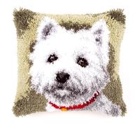Vervaco Westie Latch Hook Cushion, Multi-Colour