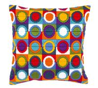 Vervaco Long Stitch Kit: Cushion: Circles