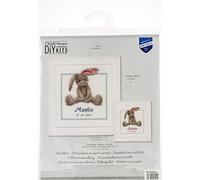 Vervaco Cute Bunny Counted Cross Stitch, Multi-Colour