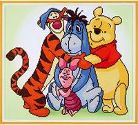 Vervaco Diamond Painting Kit: Disney Pooh with Friends, Multi, 50 x 74.5cm
