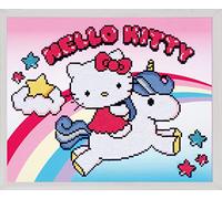 Vervaco Diamond Painting Kit: Hello Kitty with Unicorn, Multi, 39 x 47cm