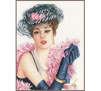 Vervaco Elegant Lady, Aida, Multi, 11.6 x 9.2 x 1.6 cm