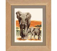 Vervaco Elephants Journey Counted Cross Stitch Kit, Multi-Colour
