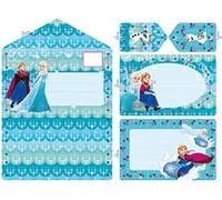 Vervaco Embroidery Cards: Anna and Elsa (Set of 5), Acrylic, Multi-Colour