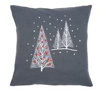 Vervaco Embroidery Cushion kit Christmas Trees, Cotton Blend, Assorted, 36 x 14 x 14 cm