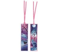 Vervaco Embroidery Kit Cross Stitch Counted Bookmark Crafts Cat and Deer (Set of 2) Complete Embroidery Set for Beginners Gift for Book Lover ca. 6 x 20cm Cross Stitch