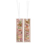 Vervaco Embroidery Kit Cross Stitch Counted Bookmark Crafts Set of 2 Cats on Stacks of Books Complete Embroidery Set for Beginners Gift for Book Lover ca. 6 x 20 cm