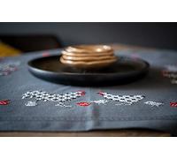 Vervaco Embroidery Kit, Rooster and Chicken, 80 x 80 cm