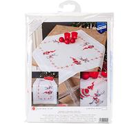 Vervaco Embroidery Kit: Runner: Christmas Elves, Acrylic, NA, 40 x 100cm