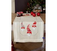 Vervaco Embroidery Kit Runner Christmas Elves Printed PreSorted Threads 40x100cm