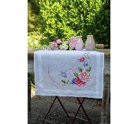 Vervaco Embroidery Kit: Runner: Flowers & Butterflies