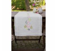 Vervaco PN-0170760 Printed Table Runner Flat Stitch Set, Multi-Colour, 40 x 100 cm