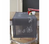 Vervaco Runner White Flowers, Cotton Blend, Assorted, 32.6 x 5 x 32 cm